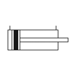 Kompaktzylinder Liner ISO 21287 IG Hub KS AG max 10 bar, doppeltwirkend, Magnet