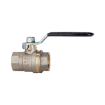 Kogelkraan, geperst messing, zwart stalen huis IG/IG 1", DN25, PN40, BL 69 mm Lichtgewicht ontwerp, volledige doorgang