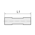 Aansluitfitting voor manometer max bar, DIN2353 roestvast staal