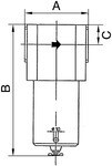 Standaard serie microfilters IG voor hoge drukken - 60 bar