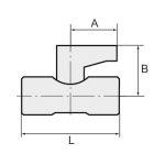 Kogelkraan roestvrij staal mini AG/AG BL PN max 63 bar Aluminium hendel