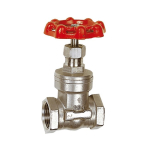 Muffenabsperrschieber IG BL, max 14 bar Edelstahl, Alu Handrad