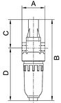 Nebelöler Serie Standard-mini IG DN5, 680l/min, max 25 bar Metallbehälter, Tropfaufsatz Maetall