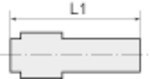 Reduziersteckverbinder Stutzen, click-clock, Messing vernickelt