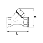 Terugslagklep, hoekzitting BL 0,2-40 bar roestvast staal