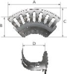 Slanghouder klein 186x75x85x57 mm Aluminium