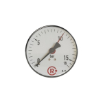 Standard pressure gauge AG 1/4", D rear connection, centric