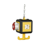 Supply unit cube black/yellow 3 earthed sockets 16 A 2p E 230 V 1 hook incl