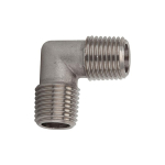 Elleboog 90° AG max 150 bar roestvast staal