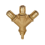 Distributor NW7.2 with 3 couplings Plug nipple Brass, &