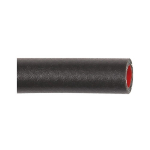 Workshop hose oil-resistant IØ , AØ black Soft PVC soft, print carrier PES fabric