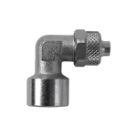 Angled screw-on fitting IG Value line series, nickel-plated brass