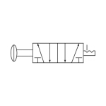 5/2-wegklep Series 3L, drukknop IG 0-10 bar, trekduwfunctie, aluminiumlegering