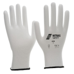 Handschuhe, Nylon weiß, ohne Beschichtung, EN 388 Nitras 6220