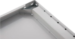 Additional shelf with 4 supports LxD grey RAL 7035 Meta Clip S3 200