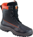 Forest safety boots S3, black orange No Risk, cut protection class 1