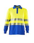 Poloshirt leuchtgelb-kornblau, MG220 Rofa 139 Multinorm