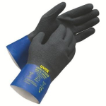 Handschoenen, Niril chemische bescherming Maat L=270 blauw/zwart Uvex rubiflex S XG27B