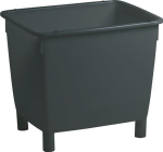 Transportcontainer met afvoergat & stop l, LxBxH basaltgrijs, HD-PE