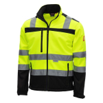 Hoge zichtbaarheid softshell jas Maat Nitras Motion Tex Viz