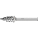 Carbide burr SPG TITANIUM Ø 6 L Shank Pointed arch shape, horse