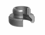 Screw-in part no. 373 galvanised A/A G flat sealing Georg Fischer