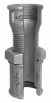 Long-threaded socket no. 537 galvanised I/I Rp complete long Georg Fischer