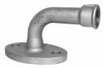 Water meter bend no. 933 galvanised I G Georg Fischer