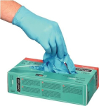 Einweghandschuhe Nitril puderfrei blau, EN 374-2 Kat.III AQL1,5 Honeywell Dexpure 800-81