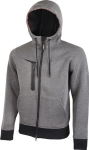 Sweatshirt jacket meteorite grey MG U-Power Tasty