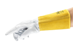Handschuhe Leder Schweißerschutz Typ B weiß/gelb Ansell ActivArmr 43-217