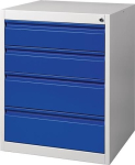 BK 600 drawer cabinet grey/blue pull-out Single