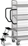 Trittstufen, 3 Stufen H 2800 für Kommissionierwagen B Fetra