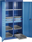 Schwerlastschrank H1950xB1100xT620mm 4 Fbd.4x150mm