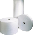Schuimfolie 1-laags wit/transparant mxS1.0mm kern d. 75mm