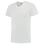 T-Shirt V-Ausschnitt Slim Fit weiss, BW160 Tricorp Casual