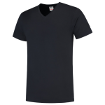T-shirt slanke V-hals Maat marineblauw, BW160 Tricorp Casual