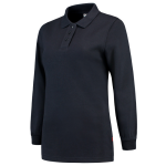 Damen Sweatshirt Polokragen navy blau, MG280 Tricorp Casual