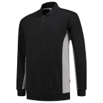 Polo sweatshirt black grey, MG280 Tricorp Workwear Bicolour