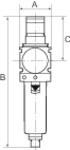 Filterregelaar variobloc met PC-tank Beschermkooi BG G