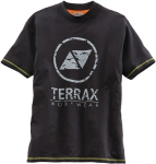 Herren T-Shirt schwarz/limette Terrax Workwear