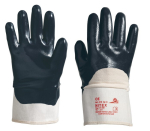 Nitrile protective gloves with cuff 9 partially coated, EN 388 Cat II KCL 319+ Nitex