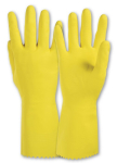 Haushaltshandschuhe Latex gelb Stretchrand & geraut, Kat I KCL 712 Perfect