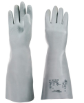 Chemical protective gloves black chloroprene KCL Camapren EN 388/374 Cat III