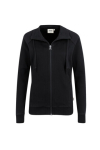 Ladies' college sweat jacket black MG300 Hakro 406