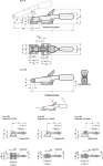 Locking tensioner with mechanism GN stainless steel