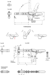 Horizontale spanner GN Met verleng- en vergrendelingsmechanisme