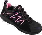 Sicherheitsschuhe Damen S1P Microfaser schwarz/magenta Baak Silvy 2