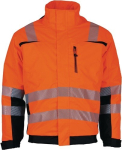 Warnschutz-Pilotenjacke orange/schwarz, 100% PES Prevent Trendline