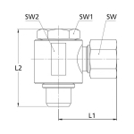 Hoek zwenkvergrendeling met afdichtring CF, compleet Gegalvaniseerd staal, huismerk